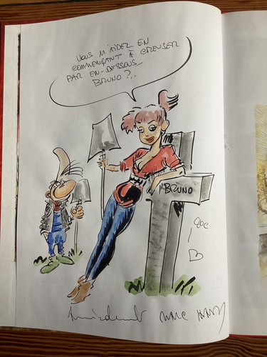 Superbe dedicace couleure - superbe,