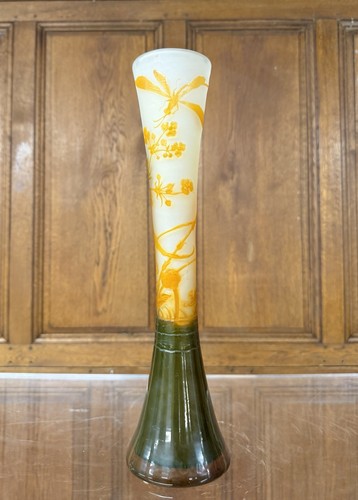 émile gallé beau vase - -,