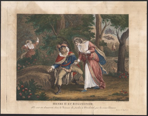 1790 gravure aquarellée - gravure, henry