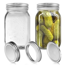 Lot de 2 bocaux Mason Jar en