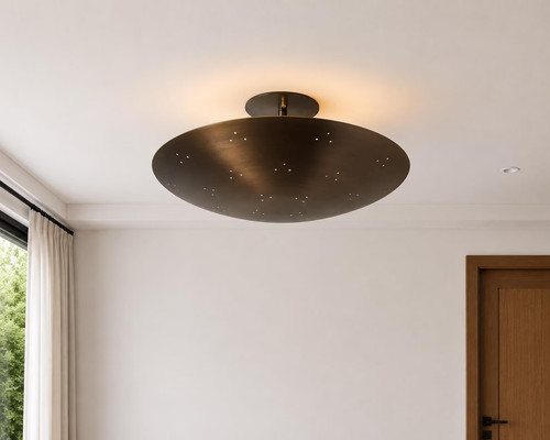Lustre dôme moderne - , laiton