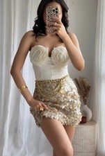 Zara Jupe Mini Beige