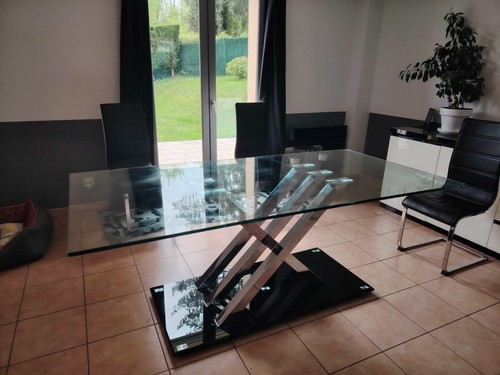 Table manger verre - à,