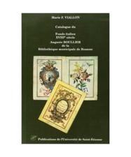 CATALOGUE DU FONDS ITALIEN 18E S AUGUSTE BOULIER DE LA BIBLIOTHEQUE DE ROANNE, V