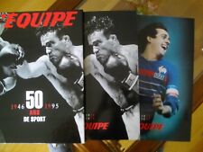L'EQUIPE Coffret 2 livres - 50 ans de Sport - Parfait état