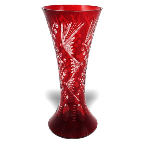 Bohemia crystal vase trompette - bohemia,