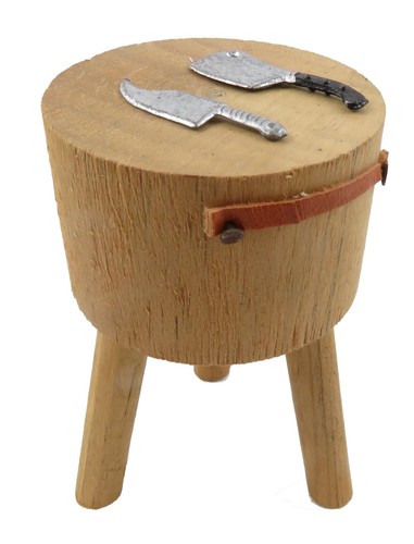 Table ronde bloc découper - bloc, à