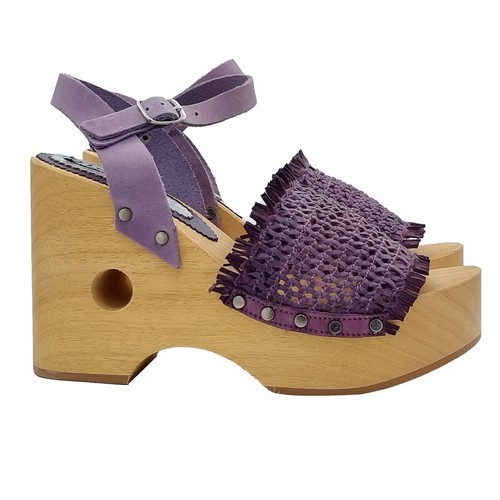 Mule femme violet effet - mule, de