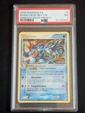 Carte Pokémon Aligatueur 4/115 Reverse- Ex Forces Cachées (2006) - FR - PSA 7