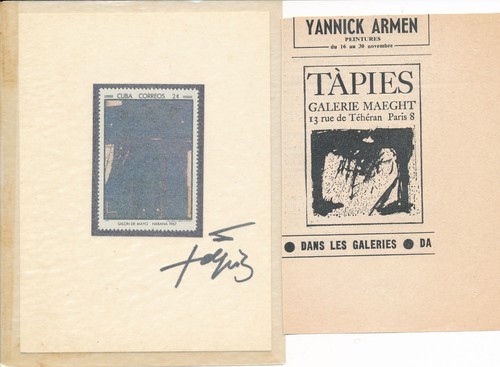 Espagne antoni tàpies timbre - antoni,