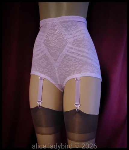 Vintage rago pink garter brief - pink,