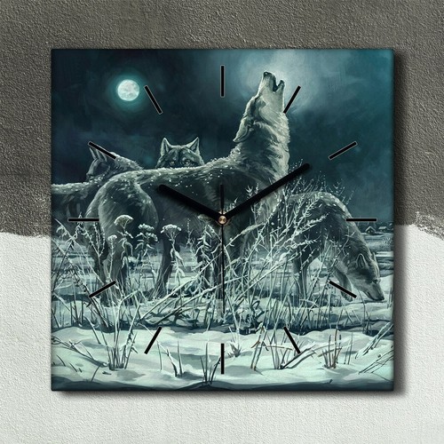 Horloge murale sur toile - , 30x30