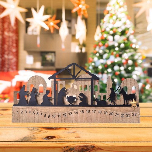 Calendrier avent en bois - calendrier, de