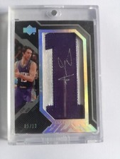 STEVE NASH 2007-08 Upper Deck Black Jersey Numbers Auto #5/13 NA-SN