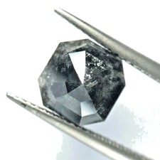 Big Véritable Naturel Diamant Rustique 2.62tcw Carré Émeraude Rose Cut Pour Gift