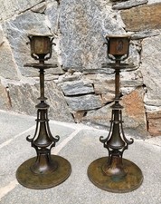 Paire de Bougeoirs en bronze