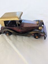 Voiture de Collection En Bois Vintage 4 Cm. Bonne État 