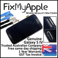 Cadre numériseur écran tactile LCD noir Samsung Galaxy S IV S4 OEM i9506