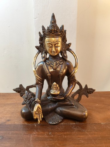 Statue bouddha bronze - statue,