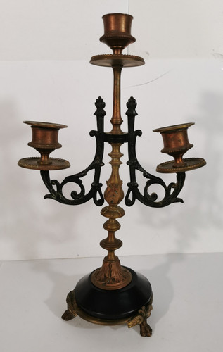 Ancien bougeoir candelabre - bougeoir, en