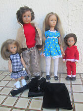 poupées la famille bella habillées et chaussées, état correct dans l'ensemble