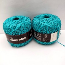 2 pelotes viscose coton ANNY BLATT turquoise MANGO 50 gr made in France