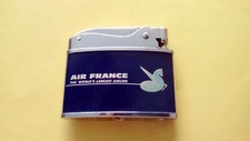 ANCIEN BRIQUET ZÉNITH A ESSENCE PUBLICITÉ AVION AIR FRANCE LA CREVETTE CONCORDE