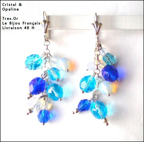 Boucles oreille opaline - d'oreille, &