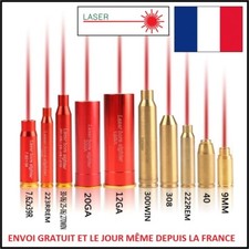 CARTOUCHE DE REGLAGE LASER CHAMBRE FUSIL CALIBRE CAL LAZER CANON ALIGNEMENT TIR