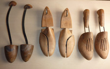 3 PAIRE D'EMBAUCHOIRS ANCIENS, BOIS, TAILLE 37,39 ET INCONNU