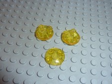 3 x LEGO Round Dish Tryellow