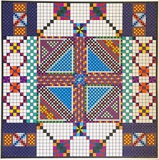 Abstraction abstrait Op art optique Cinétique grande encre 48/48 cm janvier 1993