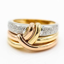 Bague 585 14k jaune rose - or,