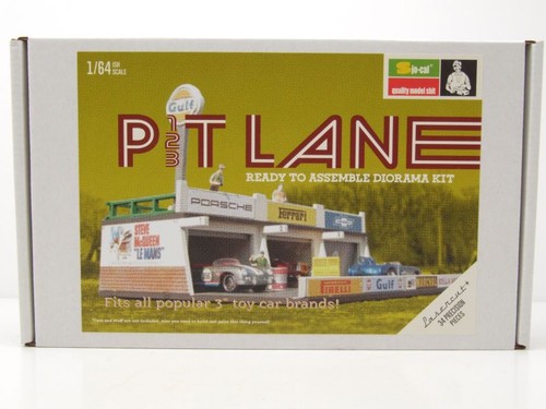 Diorama pitlane gulf - garage, en