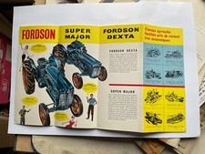 depliant nouveaux   TRACTEUR FORDSON MAJOR 1961