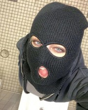 Masque Halloween Cagoule Noir