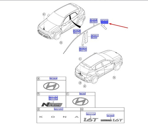 Hyundai kona sx2 cadre - sx2,