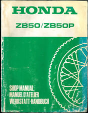 Revue d'Atelier HONDA ZB 50 /P type AB22 Manuel Technique Manual Handbuch MONKEY