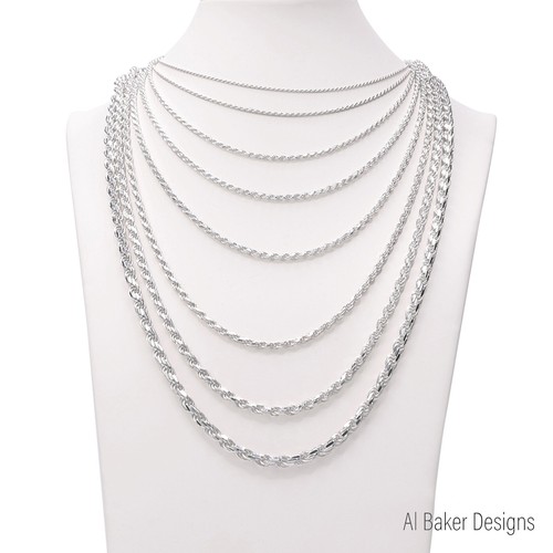 Rope solid 925 sterling - solid,