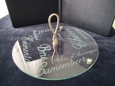 Plateau à fromage en verre et