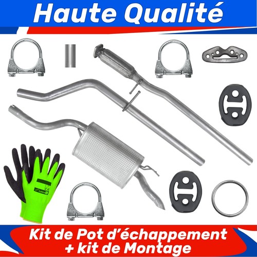 Kit pot échappement pour - kit, de