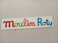 D Plaque emaillée Jouets Moulin Roty 63 x 14 cm decoration Loft Atelier garage