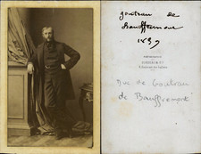 Disdéri, Paris, Gontran de Bauffremont Vintage albumen print CDV.Gontran de Ba