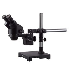 Microscope Stéréo Zoom AmScope SM-3BX 3.5X-45X Avec Support À Bras Unique Noir