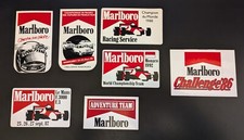 LOT 40 - 7 AUTOCOLLANTS MARLBORO - COURSE AUTOMOBILE MONACO MONTLHÉRY LE MANS