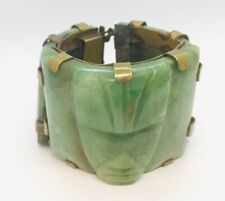 Bracelet En Laiton En Jade