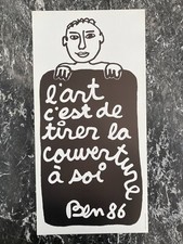 Ben Vautier 1986 L'Art c'est