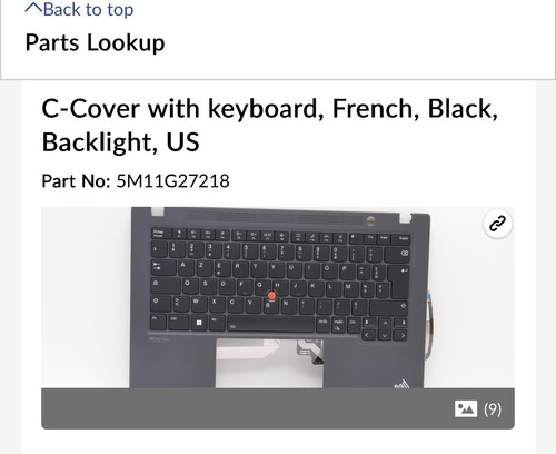 Top cover clavier fr - cover,