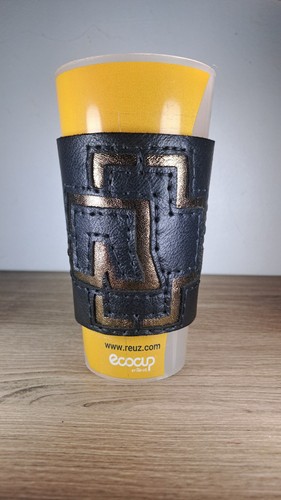 Porte gobelets cuir rammstein - porte, "rammstein