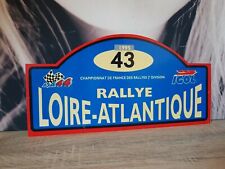 ANCIENNE PLAQUE DE RALLYE CHAMPIONNAT DE FRANCE 1995 PLASTIQUE.. PUBLICITÉ IGOL